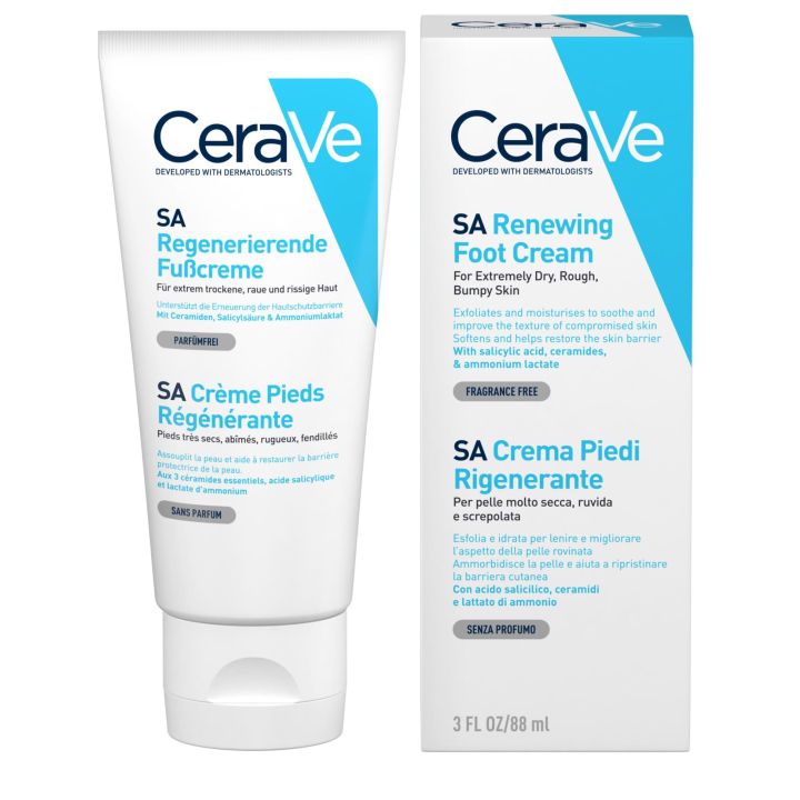 SA regenerierende Fußcreme CeraVe - Tube mit 88 ml