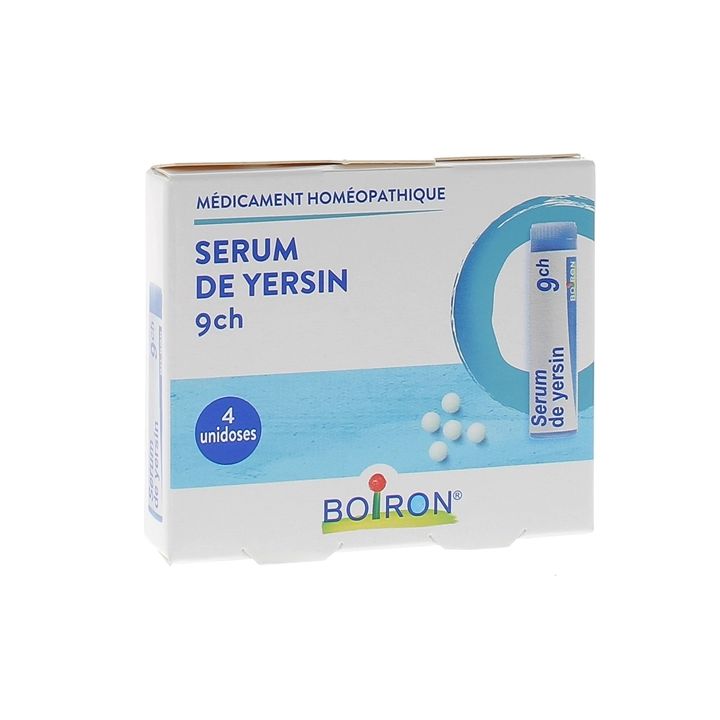 SERUM DE YERSIN 9CH Globuli Boiron - 4 Dosen zu 1g
