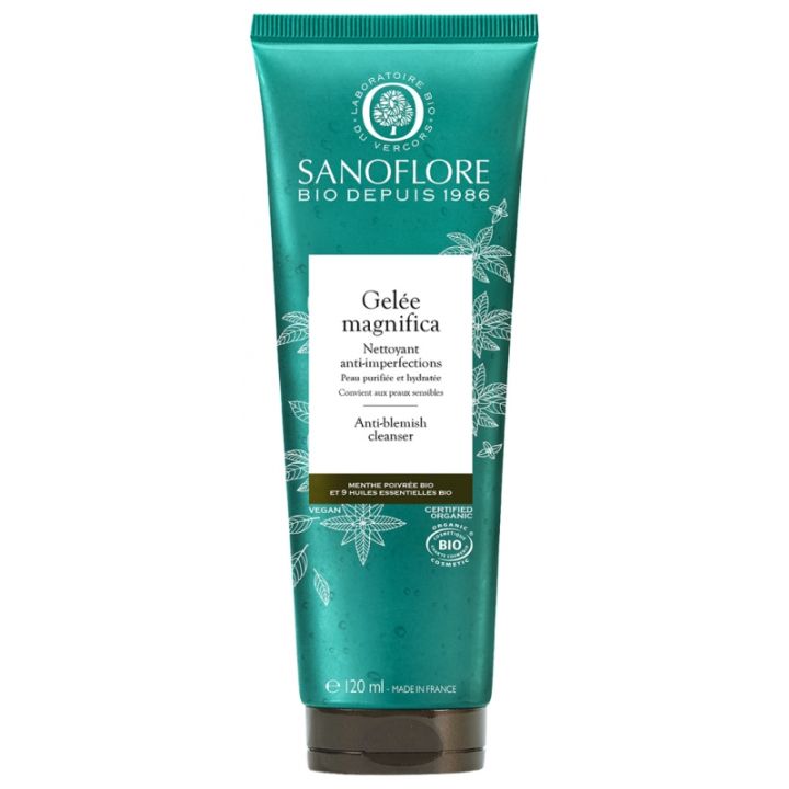 Magnifica Gelée Reinigungsgel gegen Unreinheiten bio Sanoflore - Tube mit 120 ml