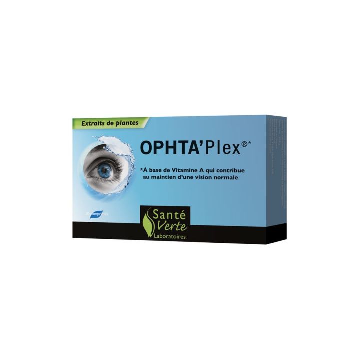 Ophta'plex Erhaltung einer normalen Sehkraft Gesundheit Grün - 30 Tabletten