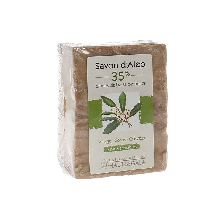 Aleppo-Seife 35% Lorbeerbeeren Haut-Ségala - Stück von 200g