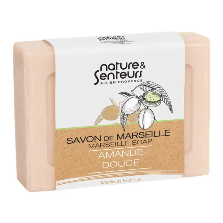 Marseiller Seife mit süßem Mandelduft Nature & Senteurs - 100g Stück