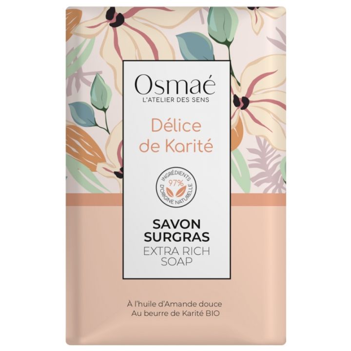 Überfettete Sheabutter-Seife Osmaé - 200 g Stück