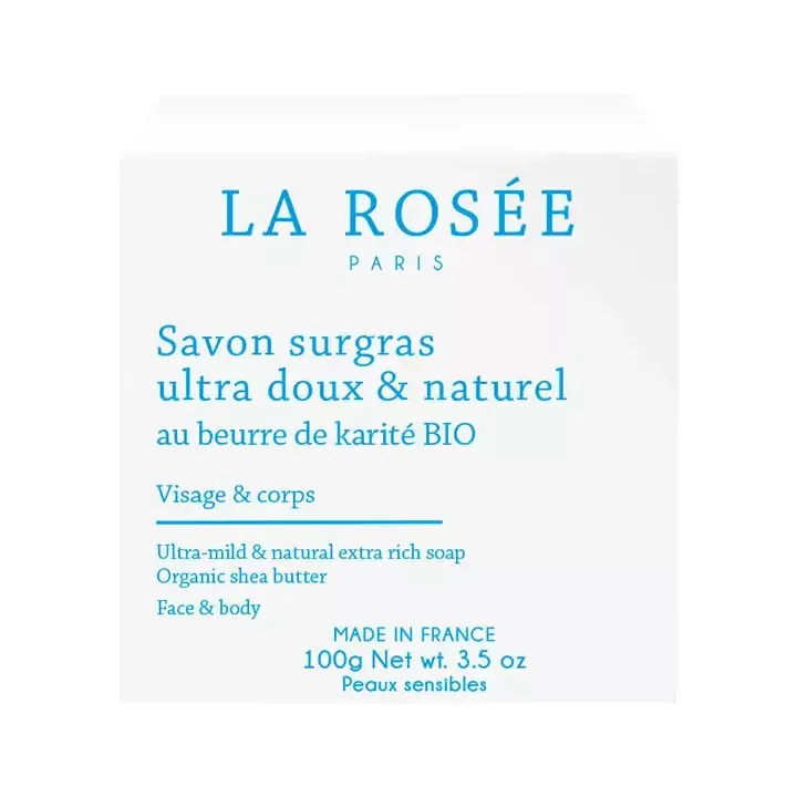 Ultra sanfte & natürliche Überfettung Seife La Rosée - 100 g Stück