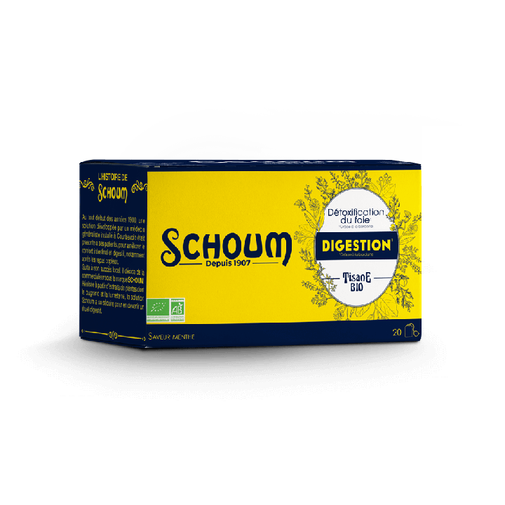 Schoum Bio-Kräutertee Verdauung - Box mit 20 Beuteln