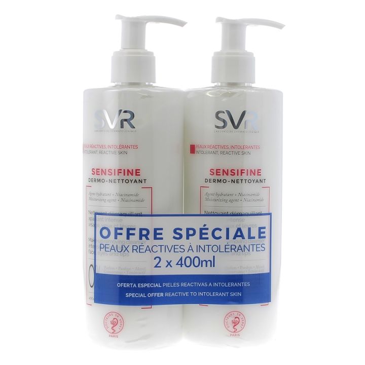 Sensifine Dermo-Reiniger SVR - 2er-Pack Pumpflaschen à 400 ml