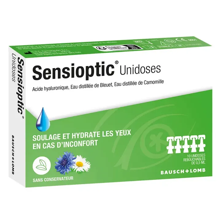 Sensioptic Bausch&Lomb - Schachtel mit 10 Einzeldosen