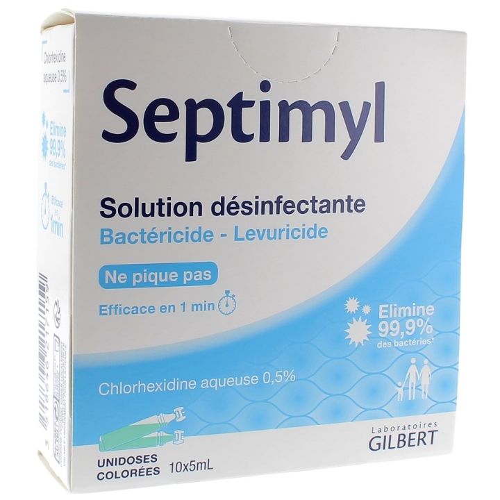 Septimyl Desinfektionslösung Chlorhexidin wässrig 0,5% Gilbert - Schachtel mit 10 Einzeldosen zu 5 ml