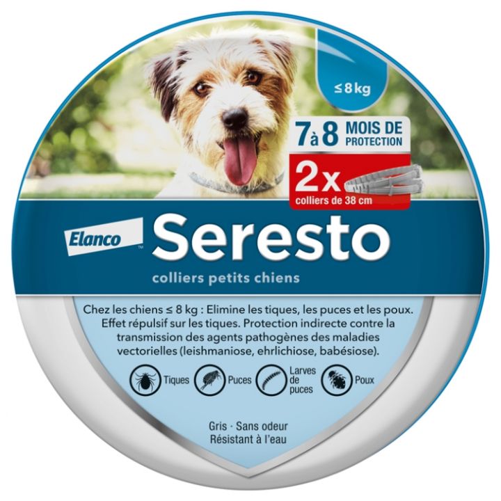 Seresto Halsband für kleine Hunde Elanco - 2 Halsbänder