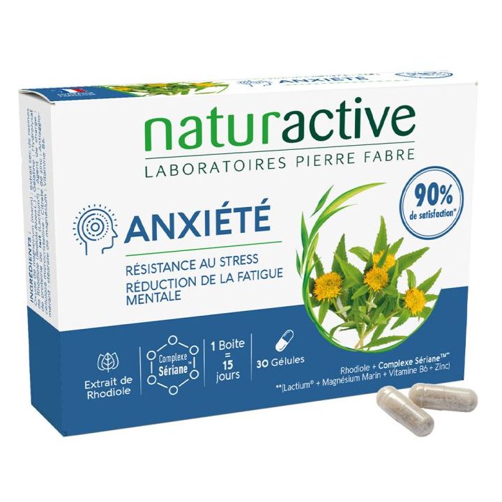 Anxiété Naturactive - Packung mit 30 Kapseln
