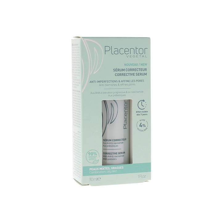 Korrigierendes Serum für Mischhaut und fettige Haut Placentor Vegetal - Flasche mit 30 ml