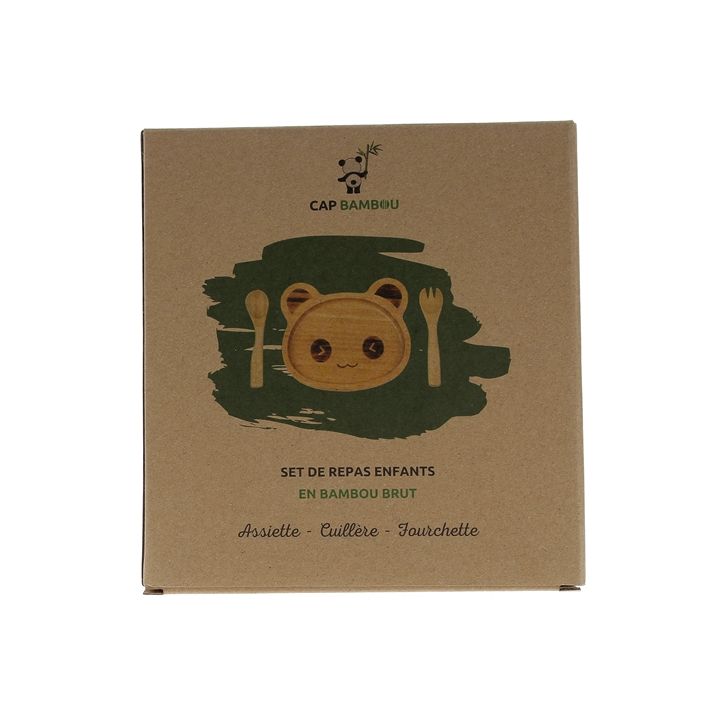 Set für Kinder aus Bambus Cap Bambou - Box mit 3 Produkten