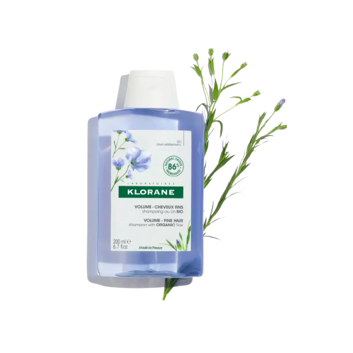 Bio-Leinsamen Volumen Shampoo Klorane - 200ml Flasche
