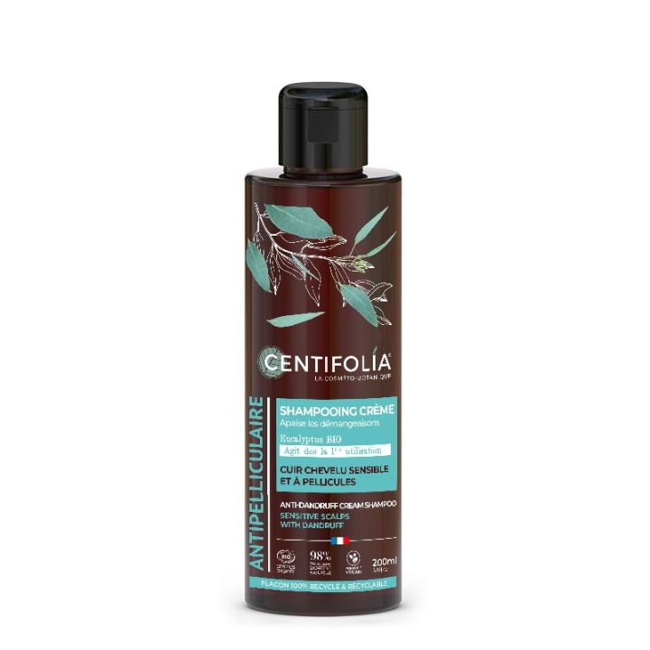 Bio Anti-Schuppen-Creme-Shampoo Centifolia - 200ml Flasche
