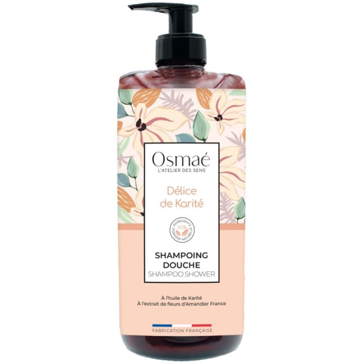 Shampoo-Duschgel Delice de Karité Osmaé - Pumpflasche 1L