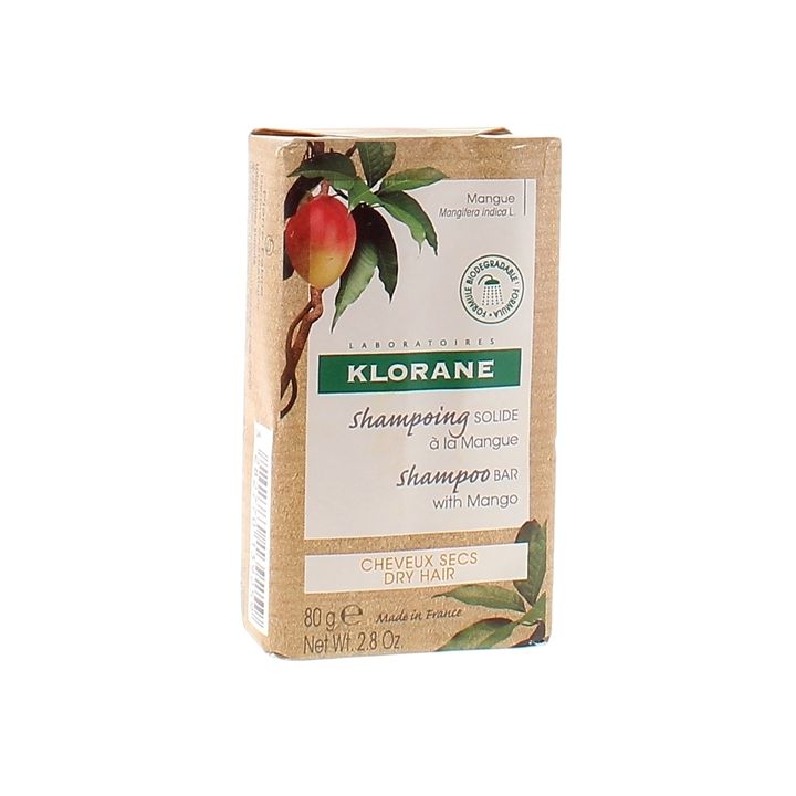 Festes Shampoo mit Mango Klorane - 80 g Stück
