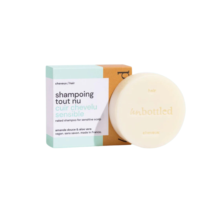 Festes Shampoo Bar für empfindliche Kopfhaut Unbottled - 75g Stück