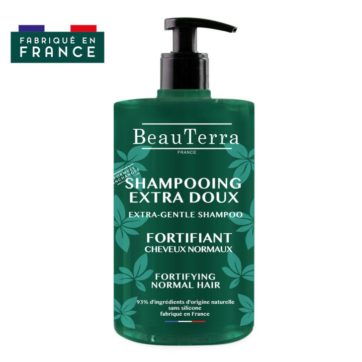 Shampooing Extra Doux Fortifiant BeauTerra - Pumpflasche mit 750 ml