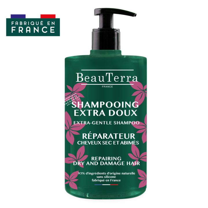 Shampooing Extra Sanft Reparierend BeauTerra - Pumpflasche mit 750 ml