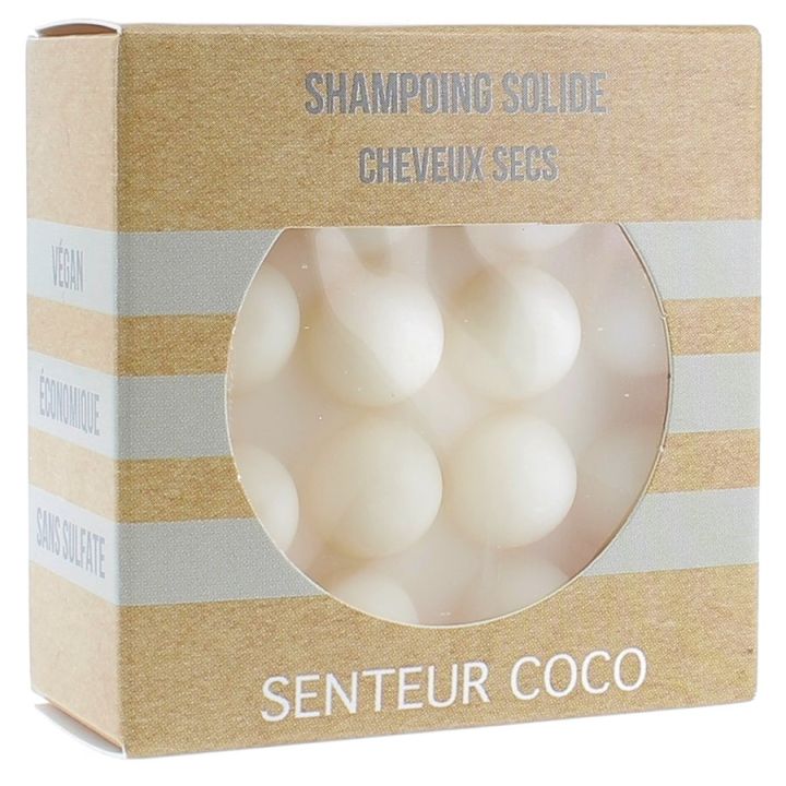 Festes Shampoo für trockenes Haar mit Kokosduft - 55 g fester Block