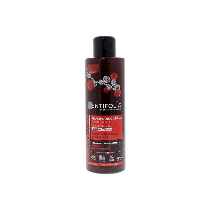 Shampoo-Creme reparierende Rizinusöl und pflanzliches Keratin Centifolia - Flasche mit 200ml