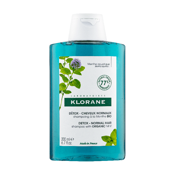 Detox-Shampoo gegen Umweltverschmutzung Bio-Wasserminz Klorane - Flasche mit 200ml