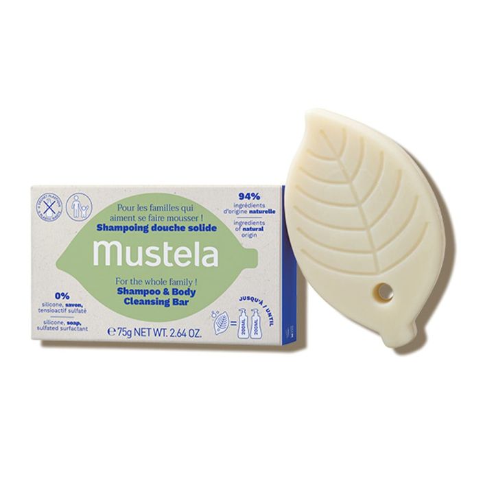 Festes Dusch-Shampoo ab 3 Jahren Mustela - 75g Stück