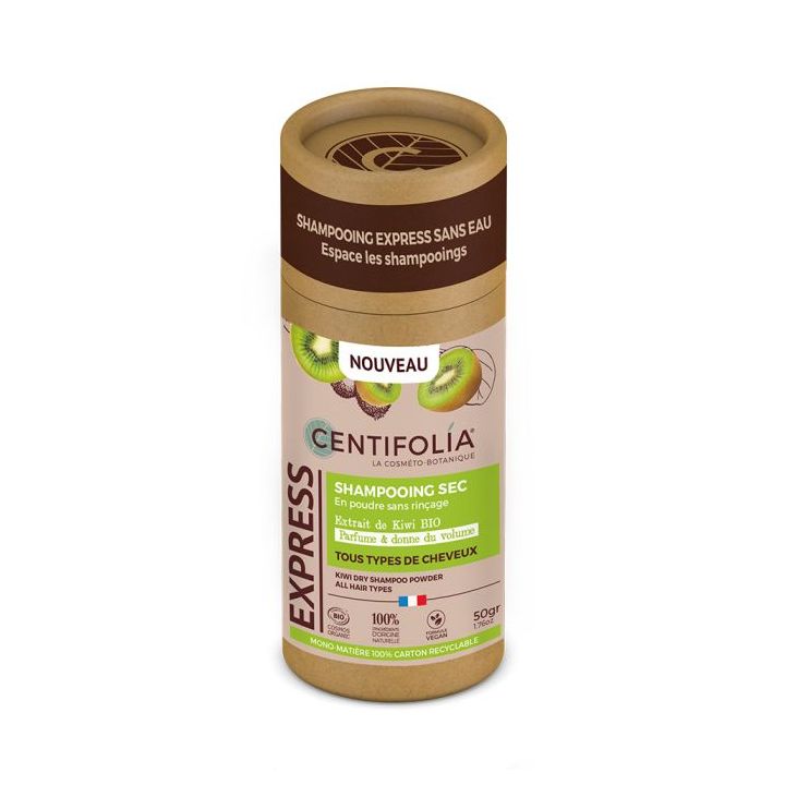 Bio Kiwi-Pulver-Trocken-Shampoo von Centifolia - 50g Dose