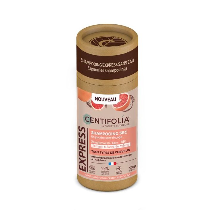 Bio-Pulver-Shampoo mit rosa Grapefruit Centifolia - 50g Dose