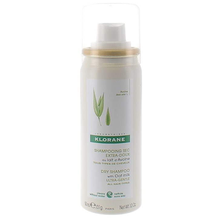 Extra-sanfter Trockenshampoo mit Hafermilch Klorane - Spray mit 50 ml
