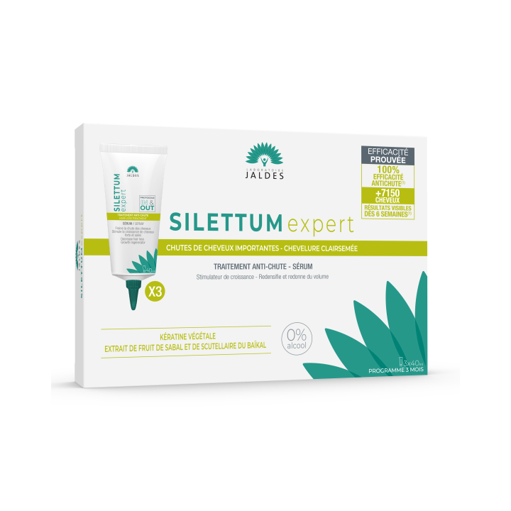 Silettum Experten Anti-Haarausfall Behandlung Jaldes - 3 Tuben zu 40 ml