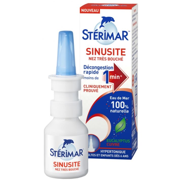 Sinusitis stark verstopfte Nase Stérimar - Spray von 20 ml