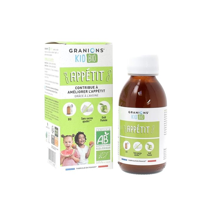 Bio-Appetit Sirup für Kinder mit Birnengeschmack von Granions - Flasche mit 125 ml