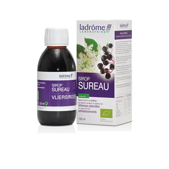 Bio-Holunderblütensirup Ladrôme - Flasche 150ml