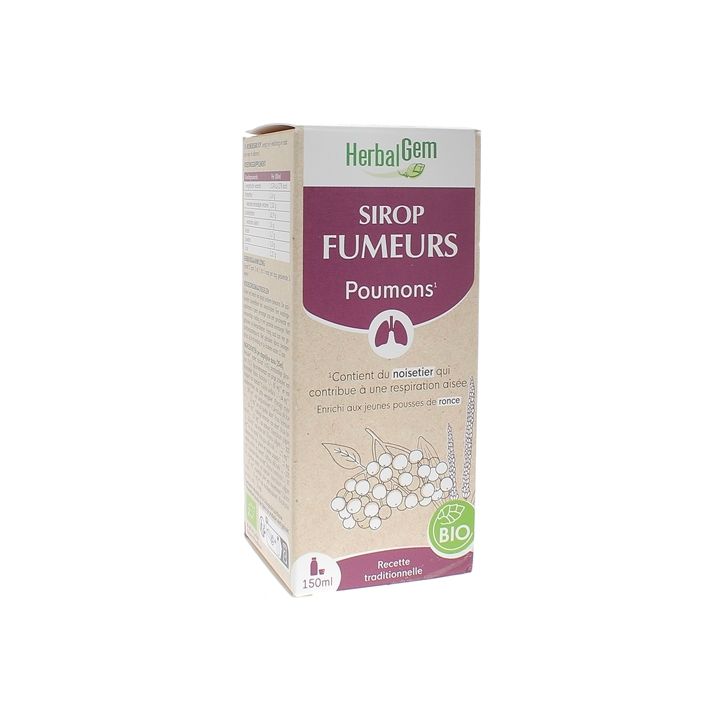 Bio-Hustensaft Herbalgem - Flasche mit 150 ml
