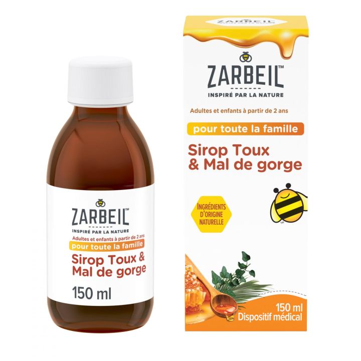 Husten- und Halsschmerzsirup Zarbeil - Flasche mit 150 ml