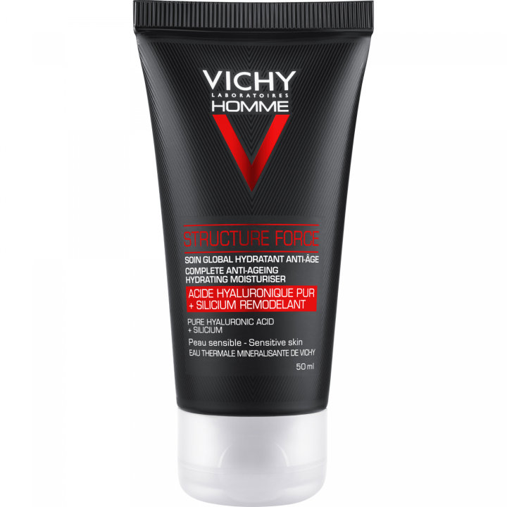 Globale feuchtigkeitsspendende Anti-Aging-Pflege Struktur Force Vichy Homme - Tube mit 50 ml