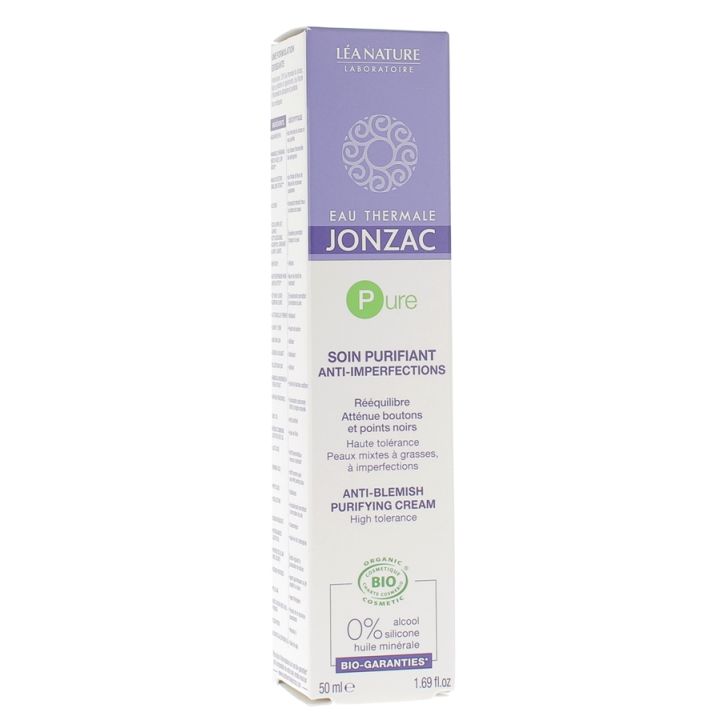 Reinigende Anti-Unreinheiten Pflege für Mischhaut bis fettige Haut Thermalwasser Jonzac Léa Nature - Tube mit 50 ml