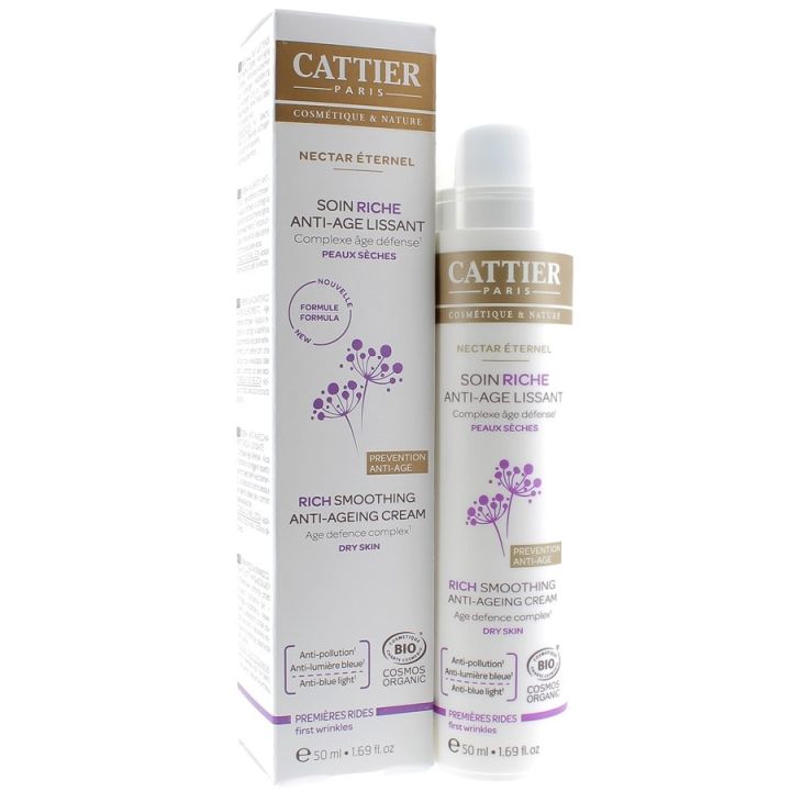 Reichhaltige Anti-Aging-Glättungsbehandlung Nectar Éternel Cattier - Pumpflasche mit 50 ml
