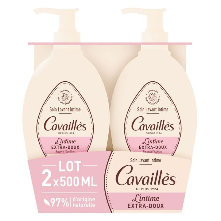 Extra-sanfte Intimwaschlotion Rogé Cavaillès - 2er-Pack à 500 ml