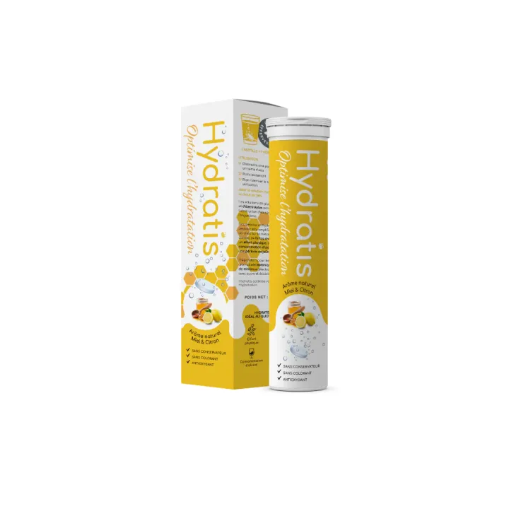 Hydratisierungslösung mit Zitronen- und Honiggeschmack Hydratis - Tube mit 20 Brausetabletten