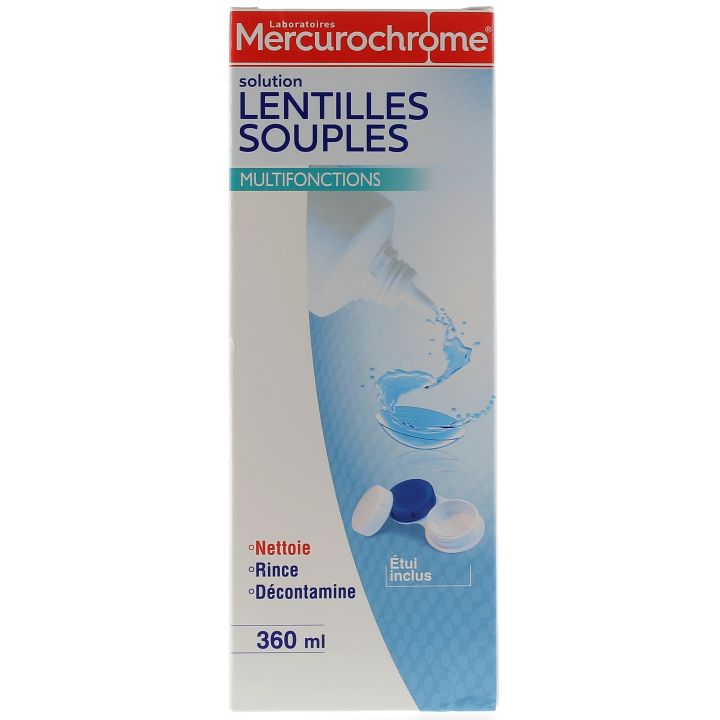 Multifunktionale Kontaktlinsenlösung Mercurochrome - Flasche 360 ml