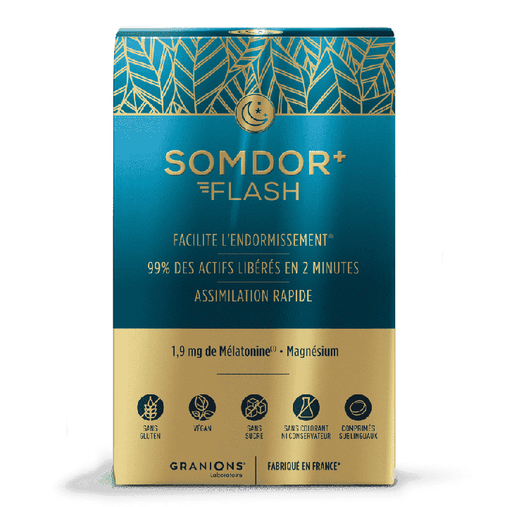 Somdor+ Flash Granions - Schachtel mit 20 sublingualen Tabletten