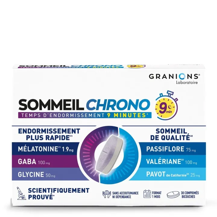 Schlaf chrono Granions - Packung mit 30 Tabletten