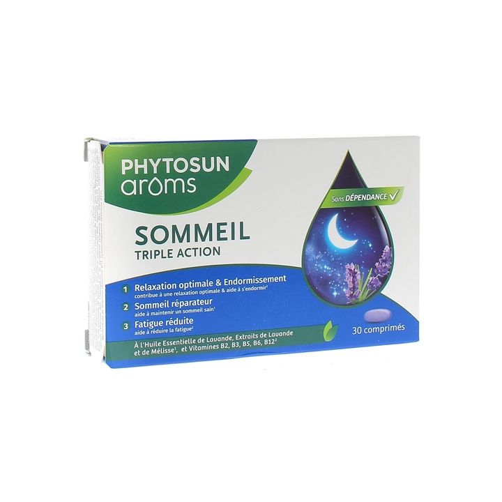 Schlaf Triple Action Phytosun Arôms - Packung mit 30 Tabletten