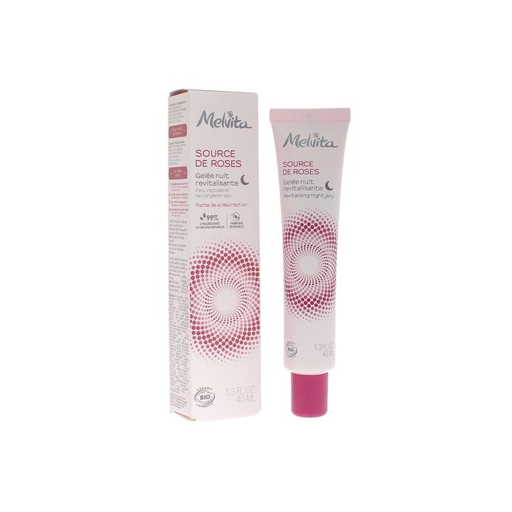 Revitalisierendes Nachtgel mit Rosen von Melvita - 40ml Tube