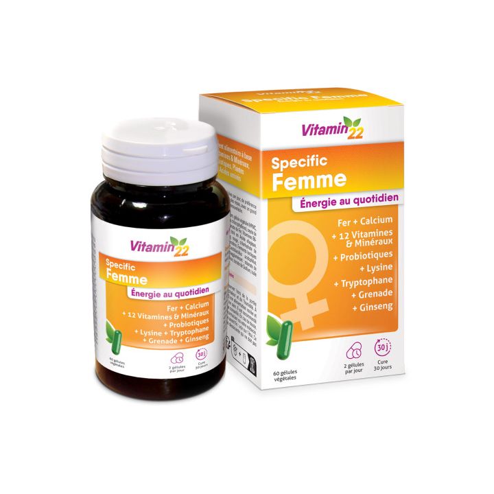 Vitamin 22 Specific Frau Ineldea - Packung mit 60 Kapseln