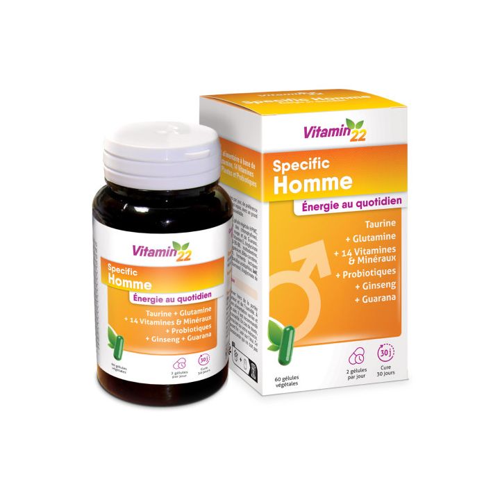 Vitamin 22 Specific Mann Ineldea - Packung mit 60 Kapseln