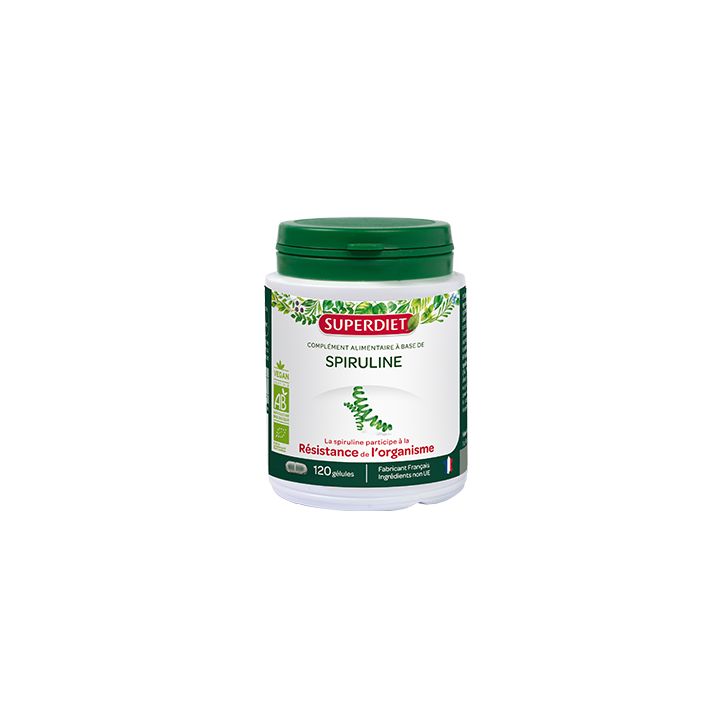 Spirulina SuperDiet - Dose von 120 Kapseln
