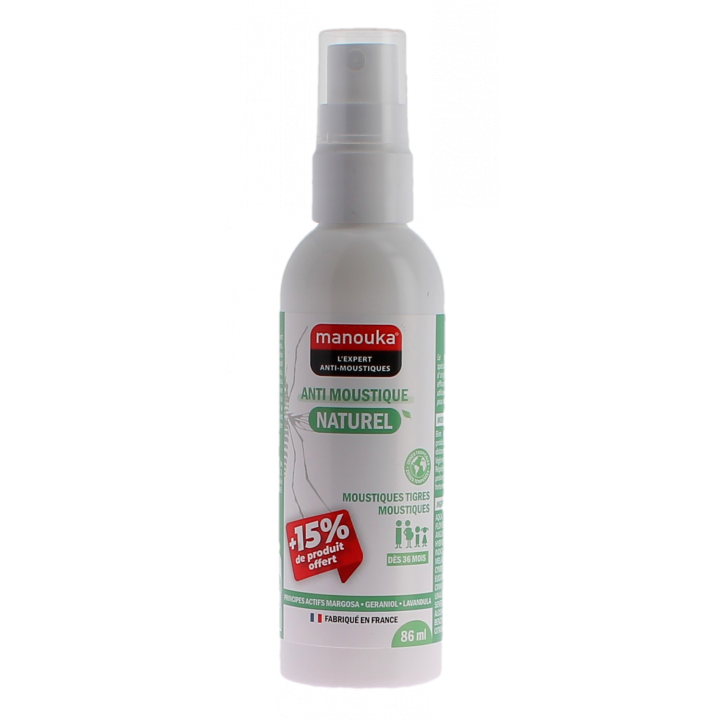 Natürlicher Mückenspray Manouka - Spray von 86 ml